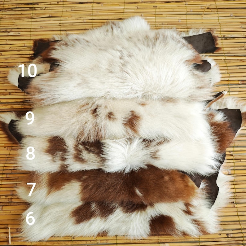 Genuine Sheepskin Throw Rug - Silky Soft Lambskin Hide image 14