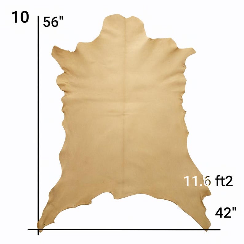 Vegetable Tanned Goatskin Leather: Natural Full Grain Hide (9-12 sqft, 1.2mm) image 12
