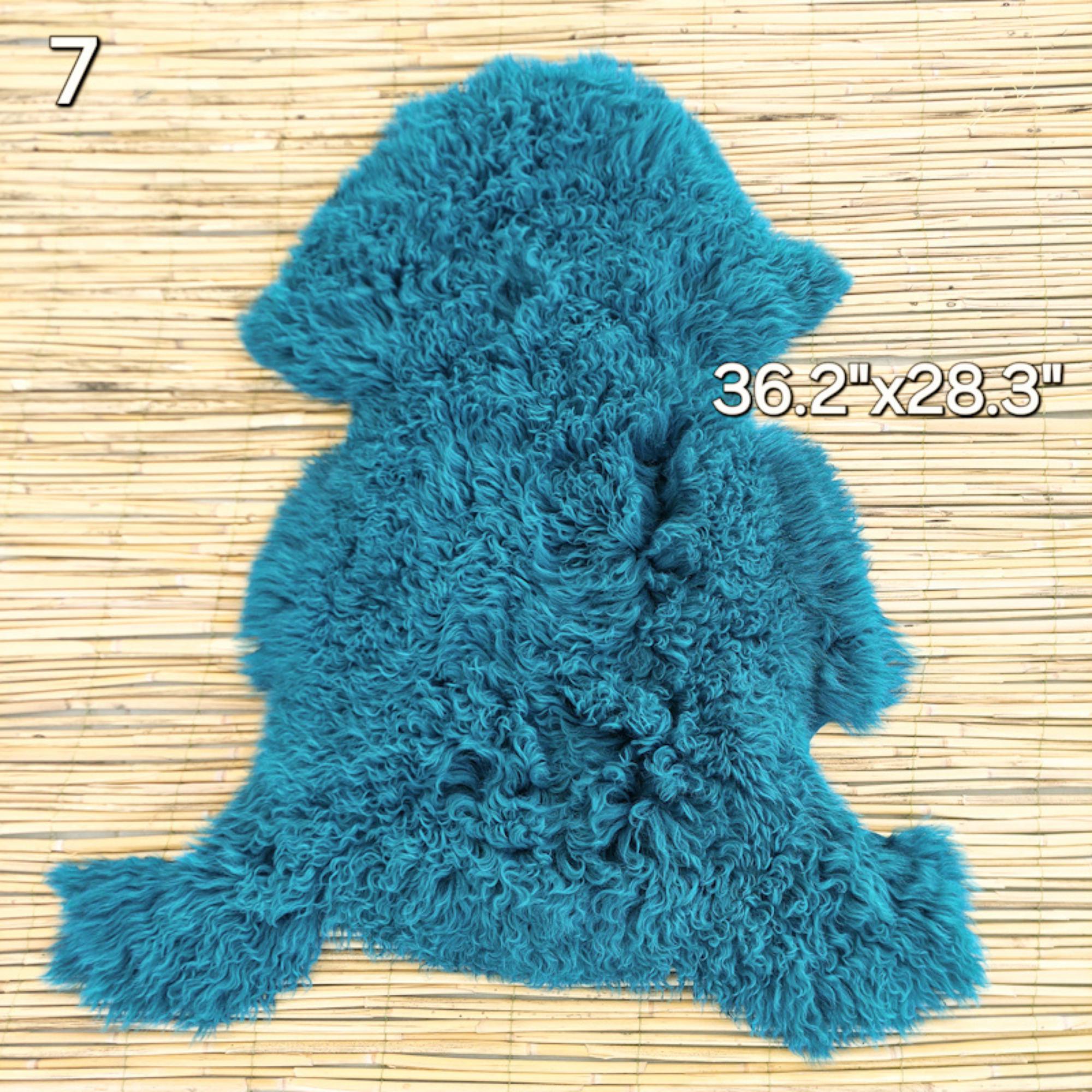 カーリーモンゴリアンシープスキンスローラグ：ソフトウールホーム