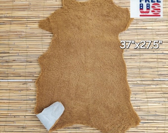 Camel Locken Merino Schaffell Teppich: Weiches Polsterfell (2-8 m²)