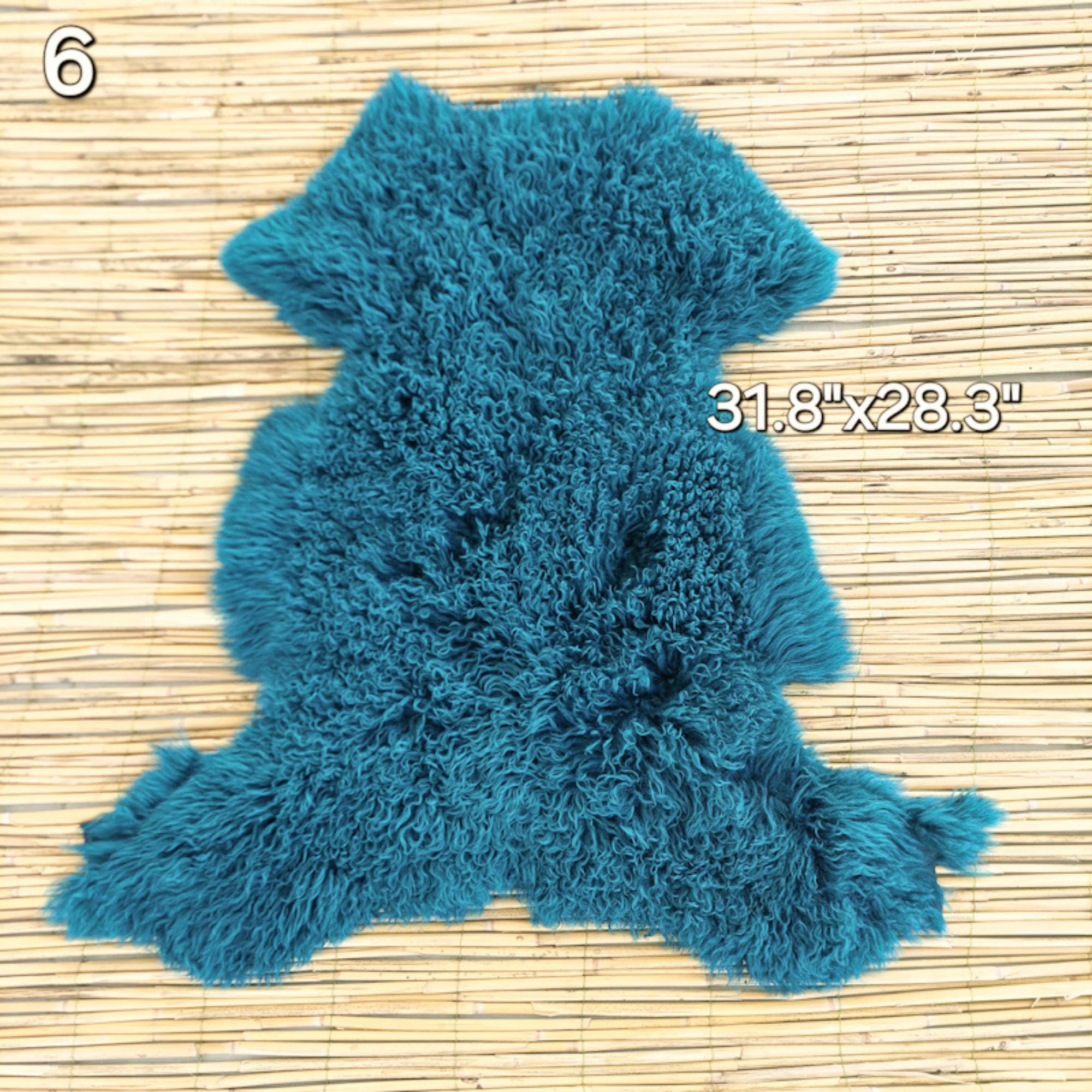 カーリーモンゴリアンシープスキンスローラグ：ソフトウールホーム