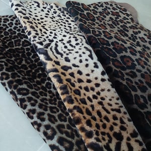Genuine Odorless Leopard Print Mouton Sheepskin, Upholstery Velvety Soft Sheepskin, Sofa Throw, Short Fur Sheepskin, Sheepskin For Garment