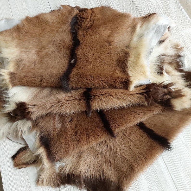 Genuine Exotic Goat Hide Throw Hair On, Natural Goatskin Fur, Tanned Baby Goat Pelt Rug, Luxury Home Floor Decor, Silky Touch Pelt image 7