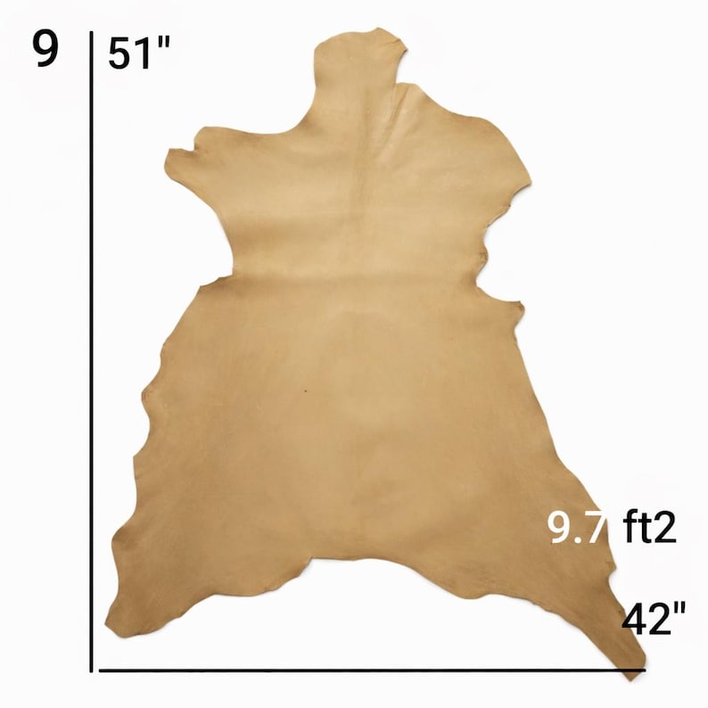 Vegetable Tanned Goatskin Leather: Natural Full Grain Hide (9-12 sqft, 1.2mm) image 11