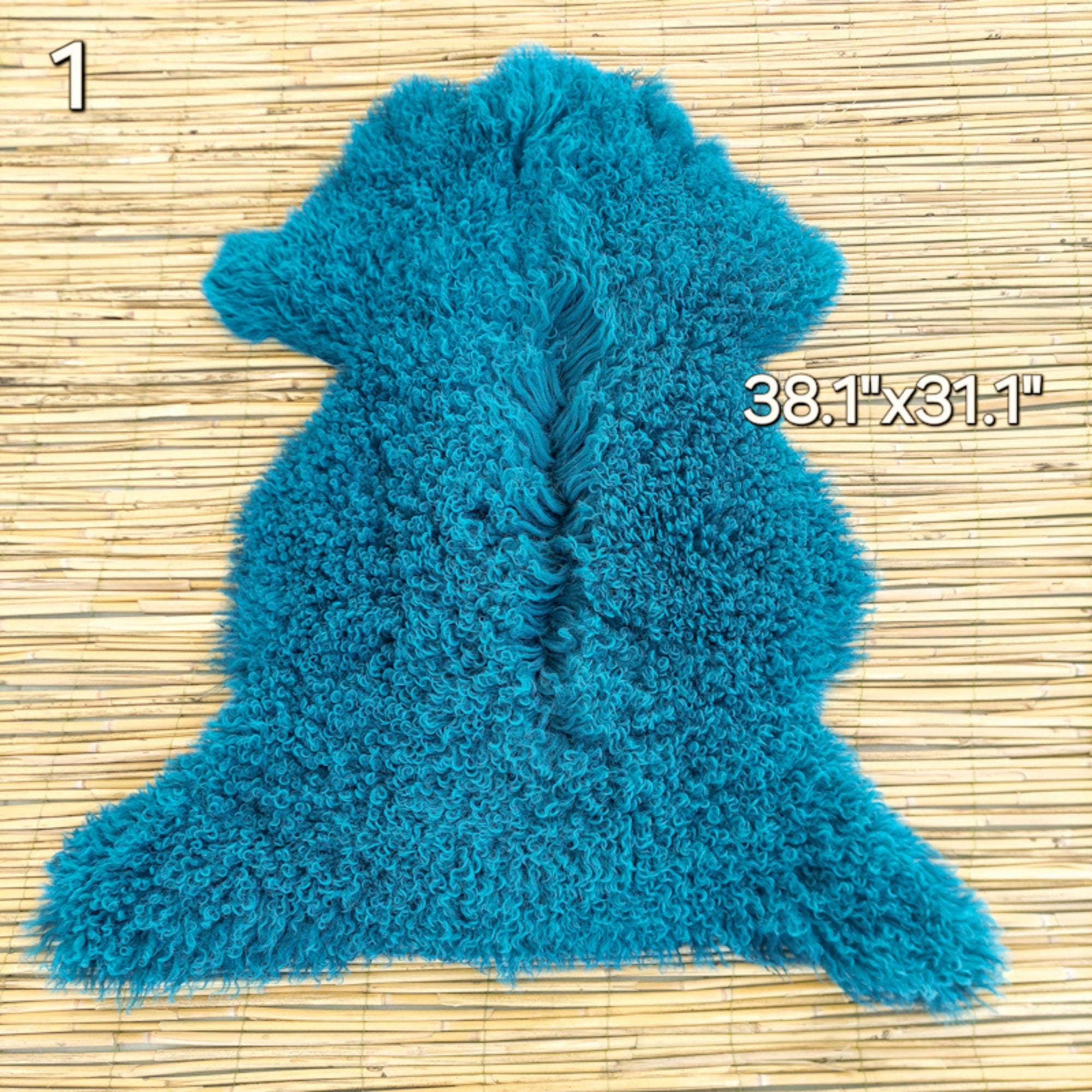 カーリーモンゴリアンシープスキンスローラグ：ソフトウールホーム