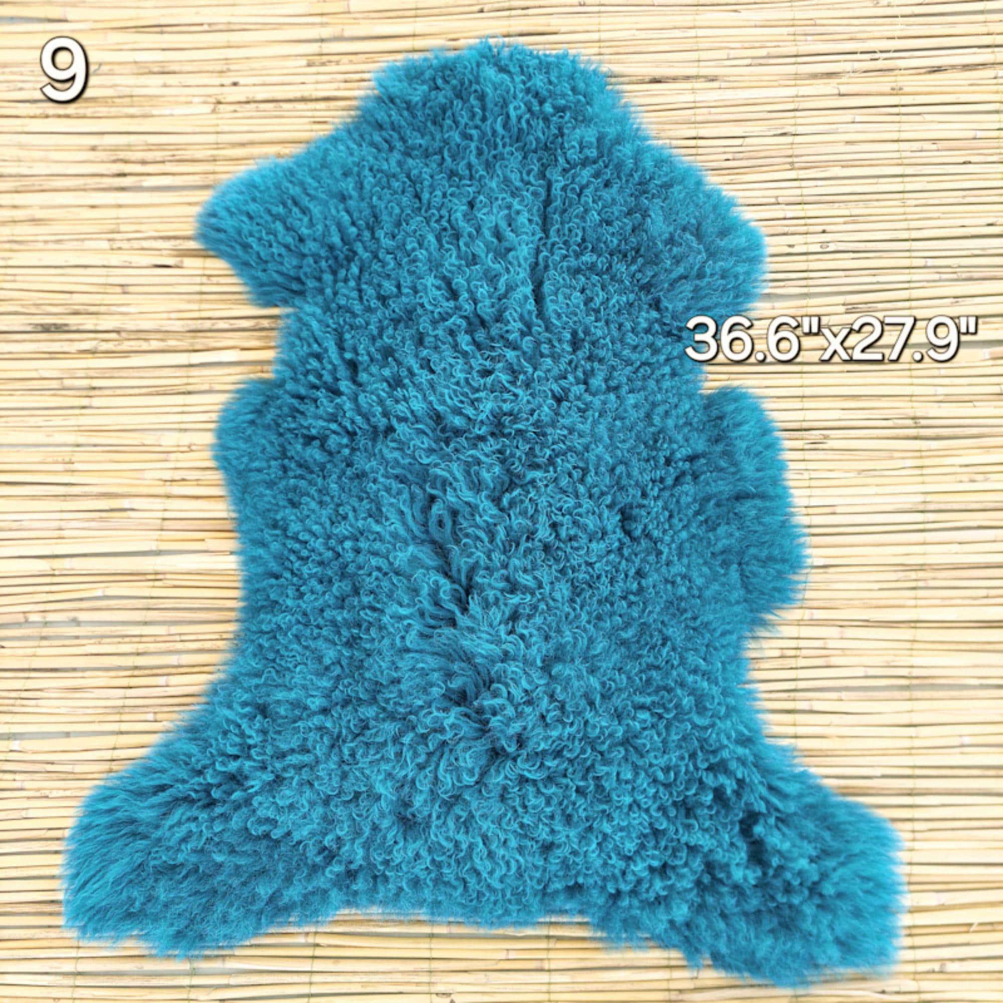 カーリーモンゴリアンシープスキンスローラグ：ソフトウールホーム