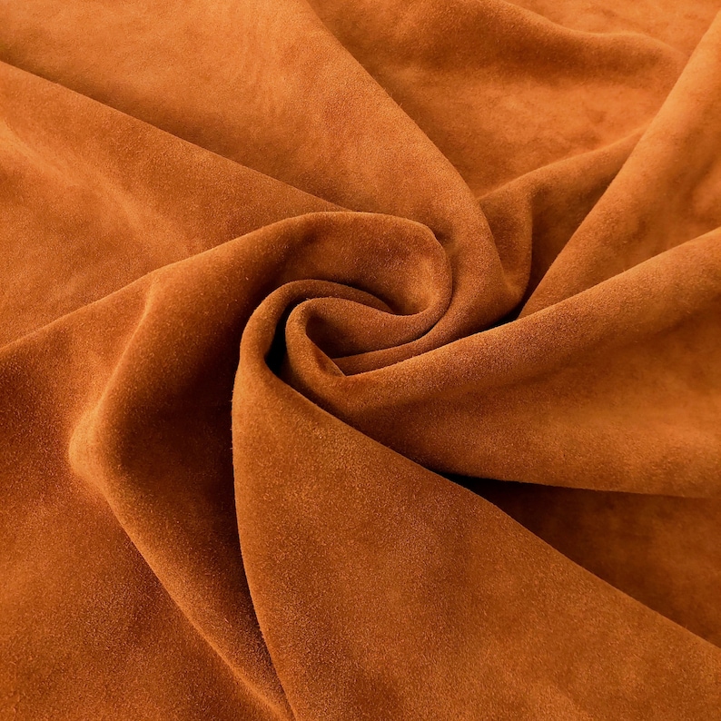 Premium Tan Cowhide SUEDE Leather, Calf Split Velour Suede 4 Oz for ...