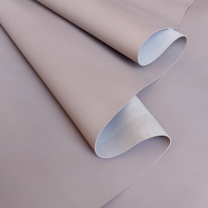 Premium Quality Light Mink Soft Nappa Calfskin  Leather, Smoth Full Grain Cowhide, Genuine Natural Hide For Upholstery Crafts Sewing Leather