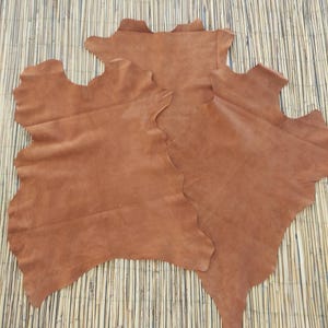 Whiskey Goat Suede Leather, Genuine Goatskin Suede, Thickness 0,9 - 1 mm, Real Leather Supplier, Velvety Effect Soft Suede Leather For Craft