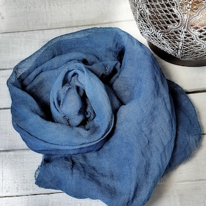 Cheesecloth Table Runner, Organic Dyed Gauze, Cheesecloth Wrap, Dark Teal Cotton Scrim, Сheese Cloth Mussels, Fast shipping USA,  Handmade