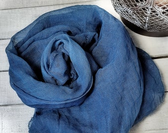 Cheesecloth Table Runner, Organic Dyed Gauze, Cheesecloth Wrap, Dark Teal Cotton Scrim, Сheese Cloth Mussels, Fast shipping USA,  Handmade