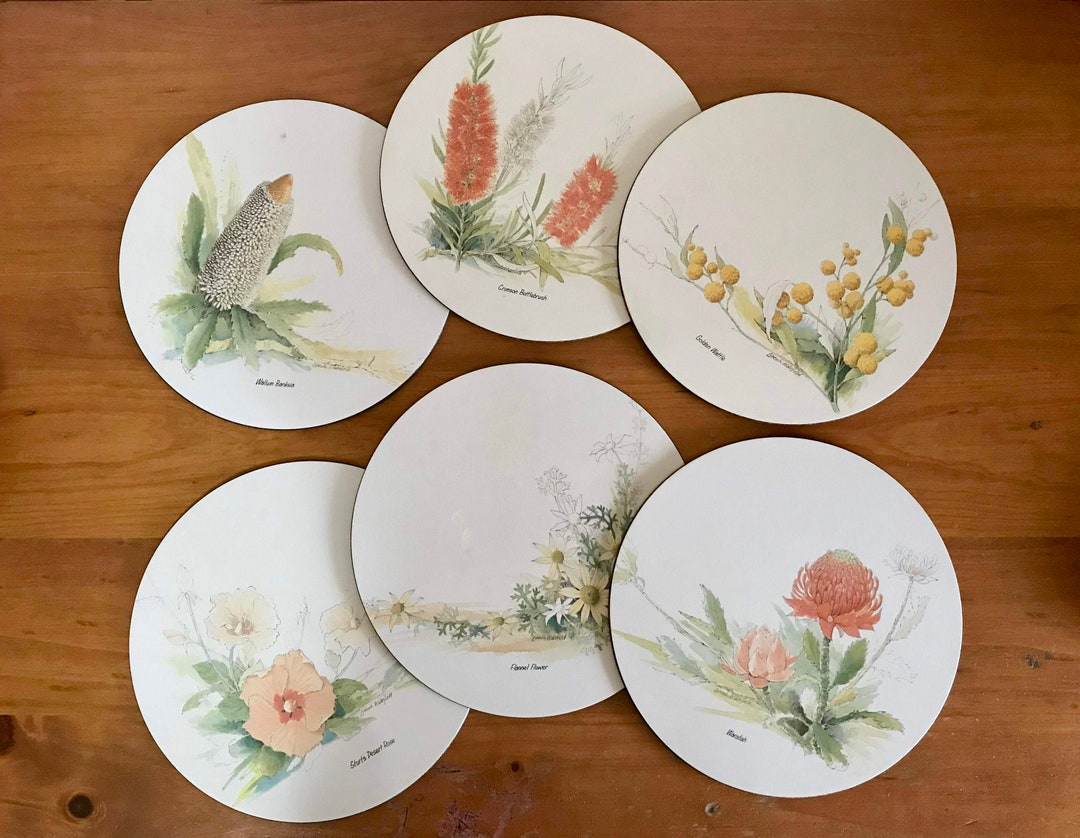 Set of 6 Lincoln Wakefield Australian Native Placemats Etsy
