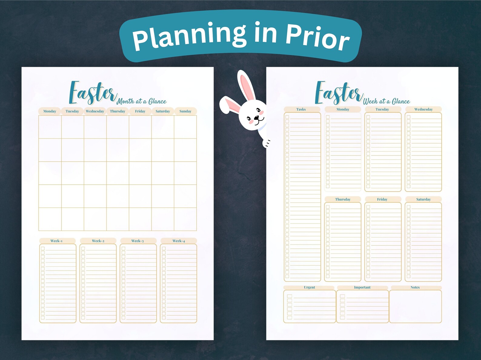 Sapphire Printable Easter Planner, Easter Planner to Download and Print ...