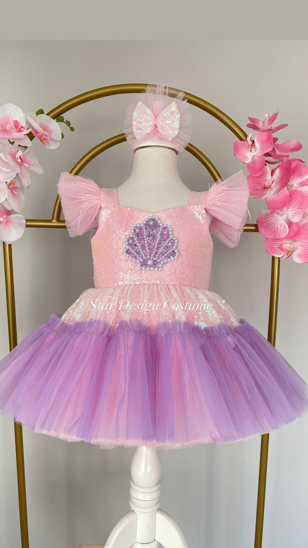 Peppa Pig Blue and Pink Mermaid Summer Dress main image 1