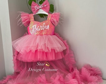 Birthday Tutu Dress/Birthday Outfit/Girl's Birthday Dress/Photoshoot Outfit/Photoshoot Dress/hot pink