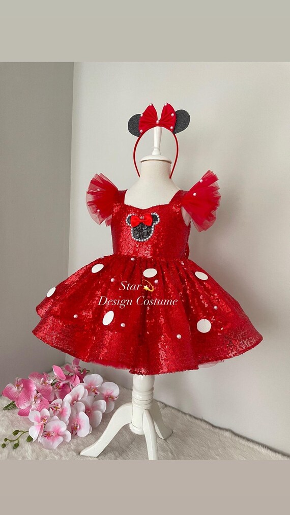 minnie mouse sequin dress Disney Store Minnie Mouse Bow Gold Sequin Shift Girls Party Dress Holiday NEW