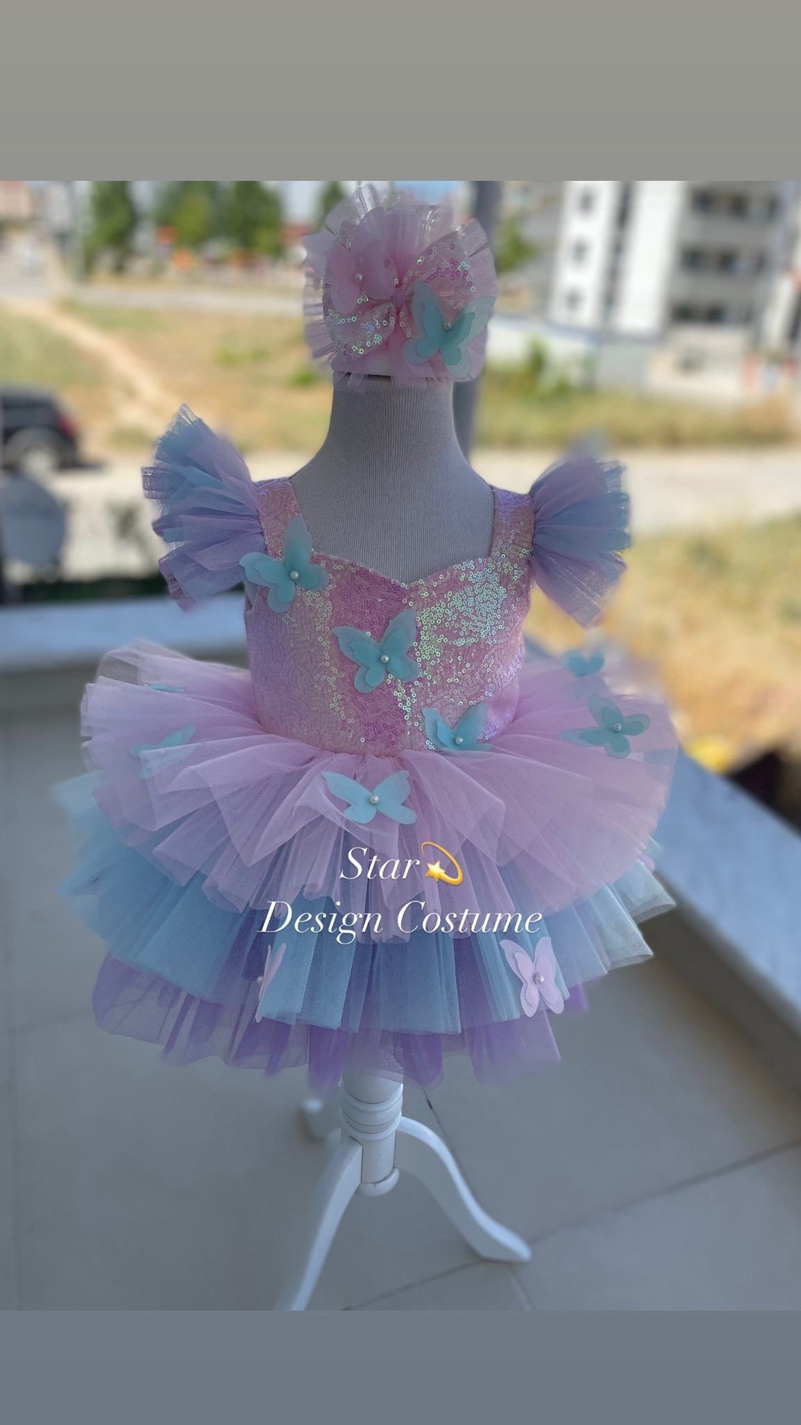 Best Winter Wear Dress For Baby Girl In Butterfly Print
