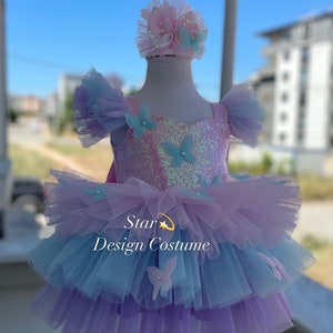 Butterfly dress,butterfly detailed dress ,Baby Girl Dress Special Occasion, First Birthday Dress,Baby Girl Dress,butterfly dress