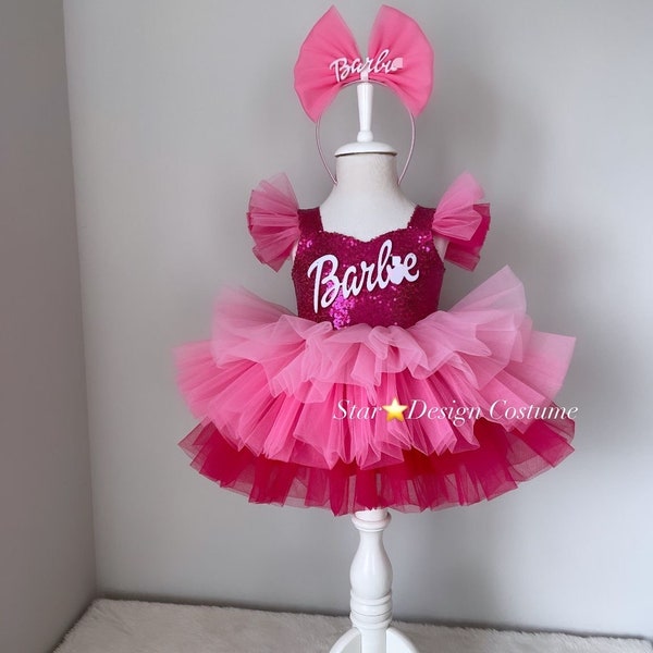 fuchsia dress,fuchsia baby dress Birthday Tutu Dress,Birthday Outfit,Girl's Birthday Dress,Photoshoot Outfit,Photoshoot Dress,fushıa dress