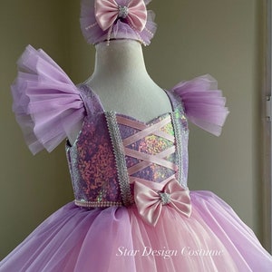 Rapunzel dress , Rapunzel party,rapunzel baby girl,rapunzel concept,rapunzel costume, rapunzel birthday party,rapunzel with gold trim