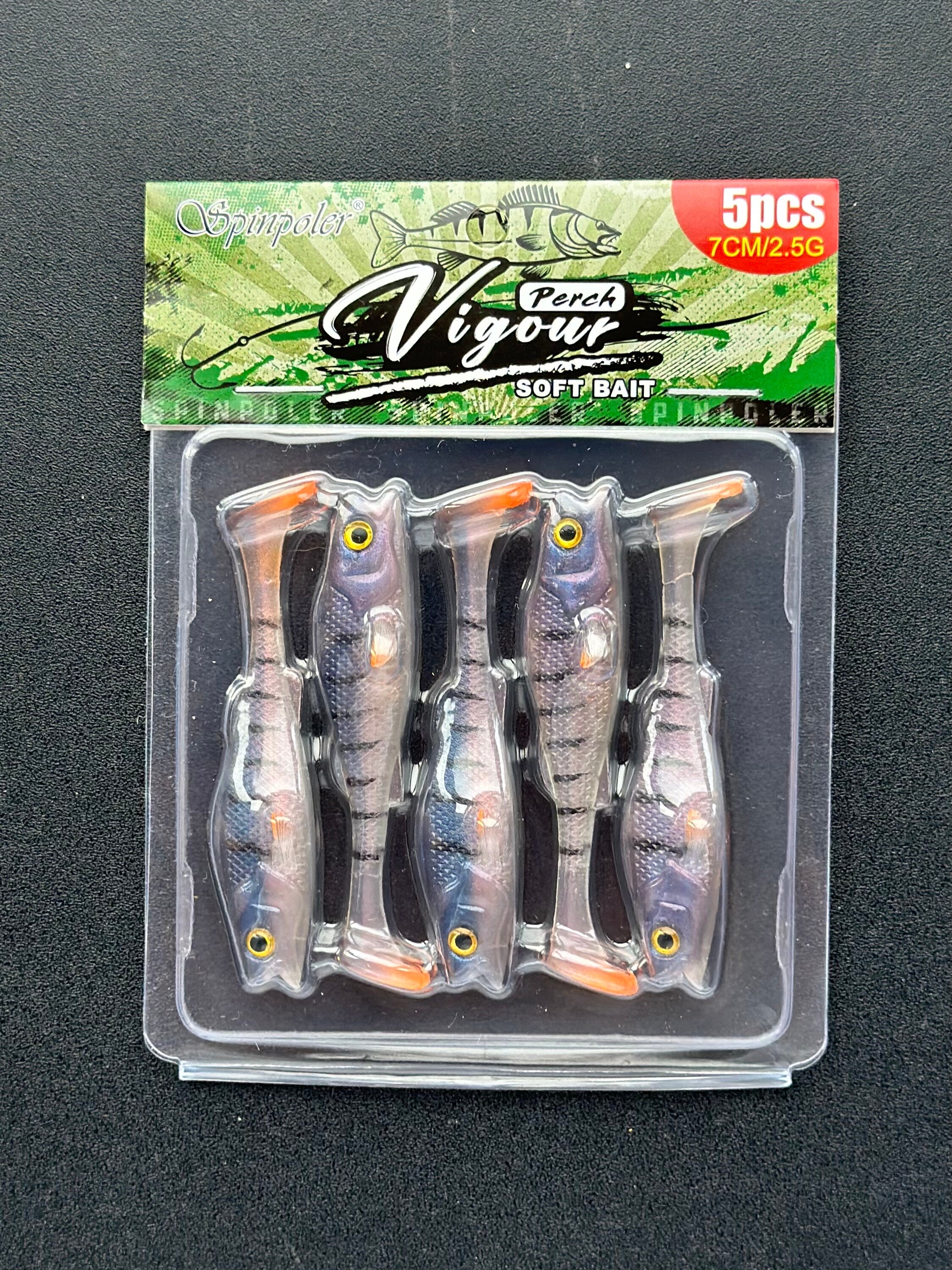 5 Rubber Lures 