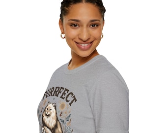 Camiseta Floral Cat: Camiseta Fantástica para Amantes de Felinos