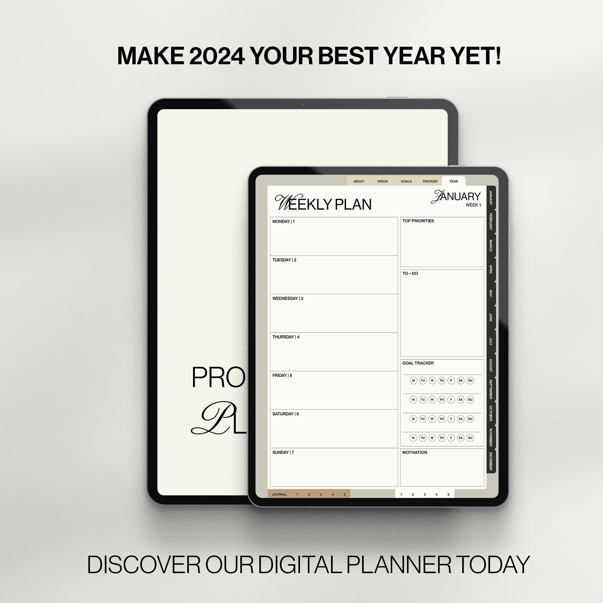 THE ULTIMATE 2024 Productivity Planner / Set Clear Goals and Achieve ...