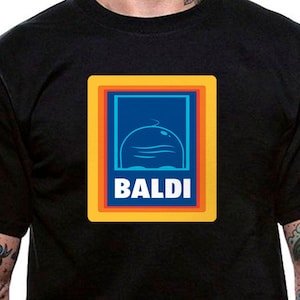 Baldi Aldi Bald Head For Him Unisex Uneek T-shirt Divertente Regalo Tee