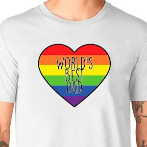 Welten Best Dad Liebe Herz T-Shirt Unisex Uneek Tshirt