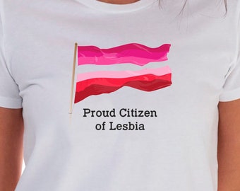 Proud Citizen of Lesbia T-Shirt LGBTQ Tee Unisex Gildan Softstyle Tshirt