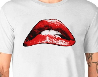 Rocky Horror Lips T-Shirt Unisex Uneek TShirt Picture Show Musical Tee