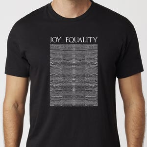 Joy Equality T-Shirt Unisex Uneek TShirt Rock New Wave Joy Division Tee