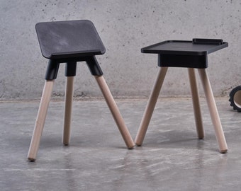 Fitness Stand with Wooden Legs, 3D Printing Technology, Perfect for All Floor Exercises Like Pilates, Yoga, Balance, and Stretching