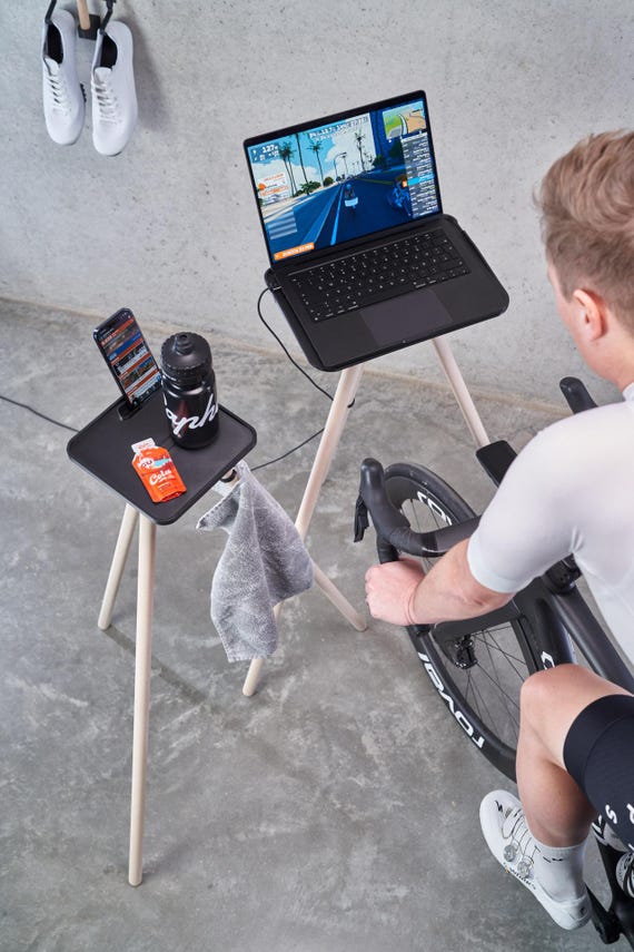 Laptop stand for bike trainer discount