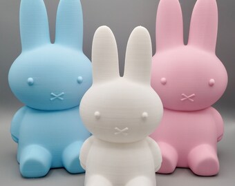 Miffy Spardose aus 3D-Druck – Niedliche Geldbox für Kinder, ideales Geschenk zur Taufe oder Geburtstag