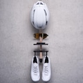 Bike Gear Rack, 3D Printing Technology, Wall Mount for Helmet, Sunglasses, Bike Computer, and Shoes, Cyclist Gift