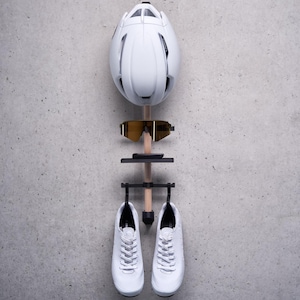 Bike Gear Rack, 3D-Druck Technologie, Wandhalterung für Helm, Sonnenbrille, Fahrradcomputer und Schuhe, Radfahrer Geschenk