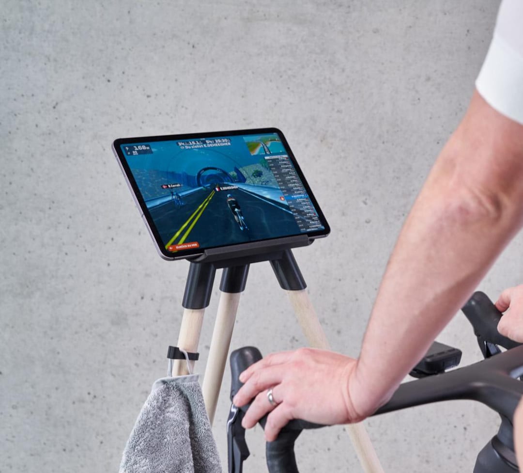 Indoor Bike Trainer Tablet Holder Incl. Wooden Legs, 3D Printing  Technology, Perfect for Zwift, Bike Fan Gift - Etsy, image size:1080x976