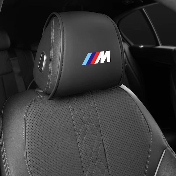 2PCS Leather Car Seat Headrest Protective Cover With BMW M Logo - Etsy