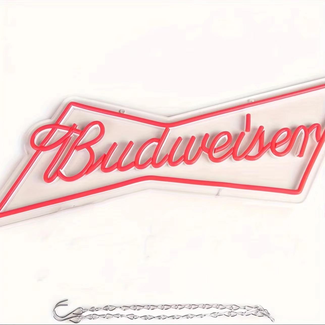 Budweiser ネオンサイン 壁掛け用 Budweiser バドワイザー ネオン
