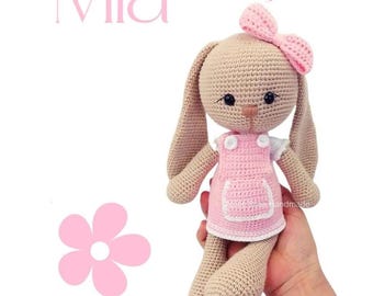 Long Eared Bunny Amigurumi Pattern PDF