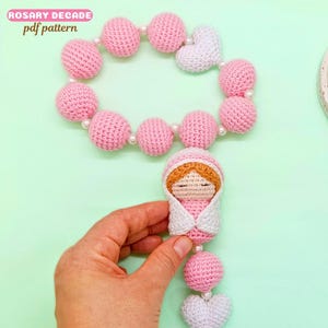 Patrón Rosario amigurumi – Rosario tejido a Crochet  pdf pattern Crochet - Virgen Amigurumi