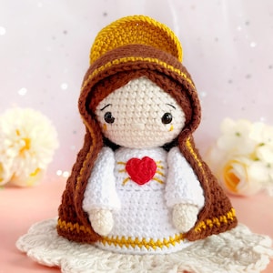 PDF Patrón Virgen Maria Amigurumi - Virgen de los Dolores - Catholic Amigurumi Pattern