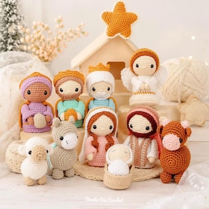 Häkelanleitung für eine Weihnachtskrippe – Amigurumi-Weihnachtsdekoration (PDF)