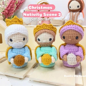 Haakpatroon Kerststal Drie Wijze Mannen - Kerststal Amigurumi Patroon - Kerst Amigurumi