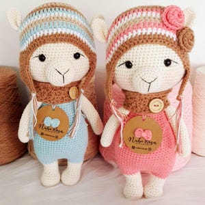 Patrón Llama Amigurumi en Crochet PDF | Bebé Llama Peruana | Patrón Digital para Principiantes | Muñeco de Peluche Hecho a Mano