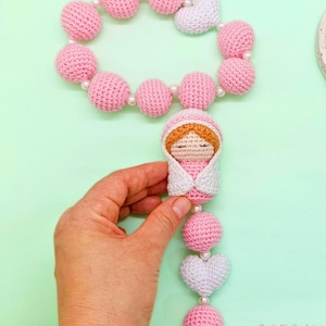 Patrón Rosario amigurumi – Rosario tejido a Crochet  pdf pattern Crochet - Virgen Amigurumi