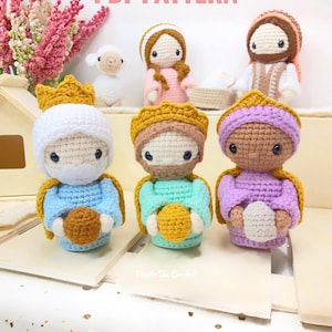 Wzór szydełkowy na Boże Narodzenie w formacie PDF | Wzór amigurumi na Trzech Króli | Wzór szydełkowy na Boże Narodzenie | Szczęśliwego Dnia Szydełkowania