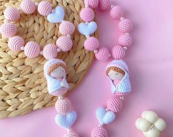 Crochet Rosary Pattern With Amigurumi Virgin Mary – Digital PDF - Etsy