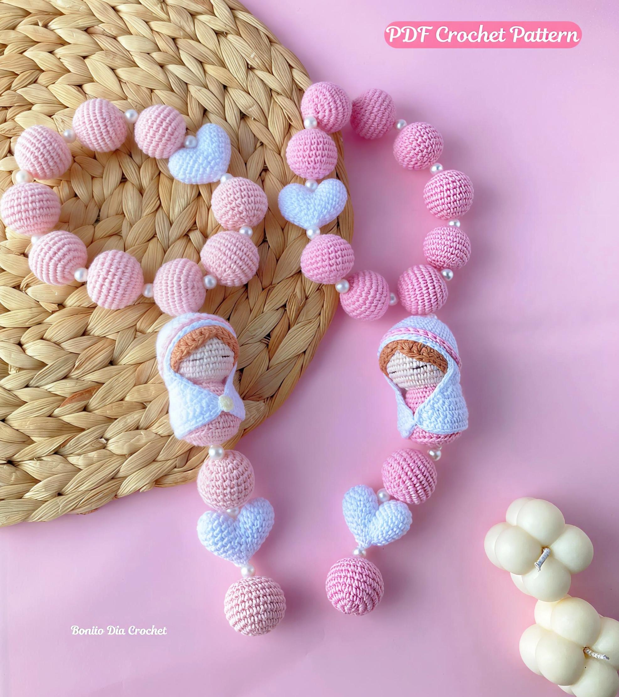 Crochet Rosary Pattern With Amigurumi Virgin Mary – Digital PDF - Etsy